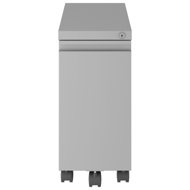 Home Square 2 Piece Mobile Filing Cabinet Set with 2 Hidden Drawer in Gray