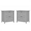 Home Square 2 Piece Lateral Filing Cabinet Set with 2 Drawer in Cape Cod Gray