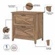 Home Square 2 Piece Lateral Filing Cabinet Set with 2 Drawer in Reclaimed Pine