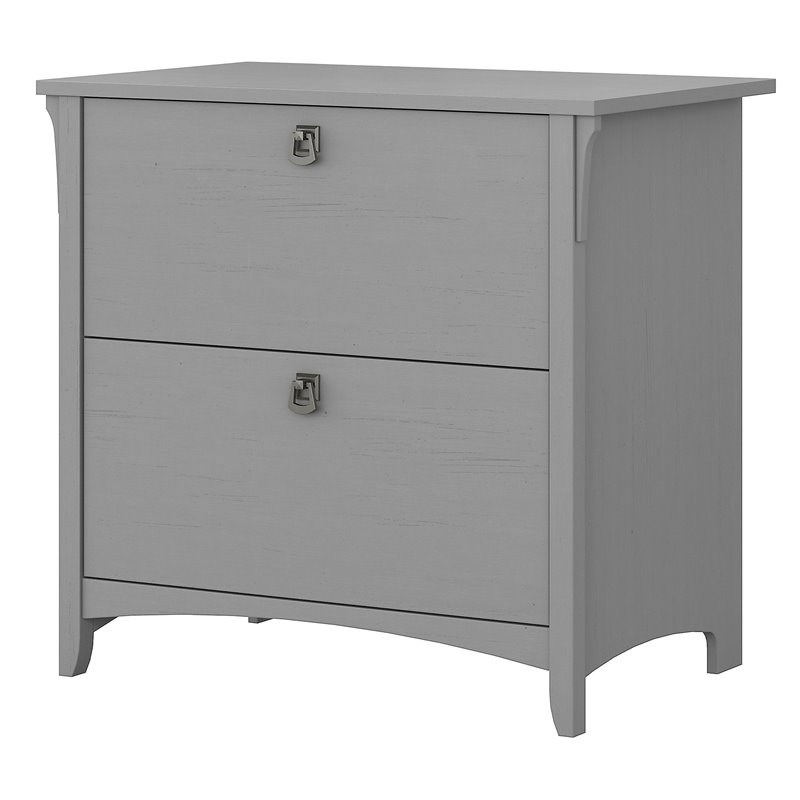 Home Square 2 Piece Lateral Filing Cabinet Set with 2 Drawer in Cape Cod Gray