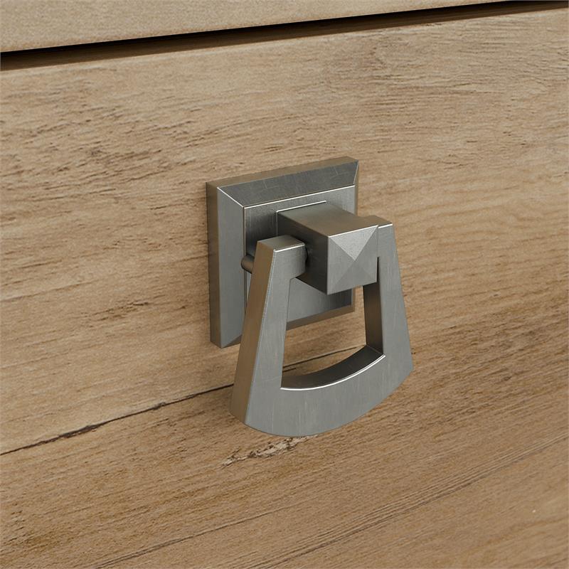 Home Square 2 Piece Wood Filing Cabinet Set with 2 Drawer in Reclaimed Pine