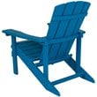 Home Square 2 Piece Faux Wood Adirondack Chair Set In Blue