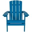 Home Square 2 Piece Faux Wood Adirondack Chair Set In Blue