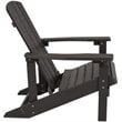 Home Square 2 Piece Faux Wood Adirondack Chair Set in Slate Gray