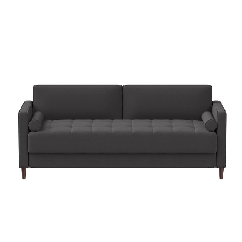 Home Square 2 Piece Fabric Upholstery Sofa Set in Heather Gray