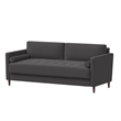 Home Square 2 Piece Fabric Upholstery Sofa Set in Heather Gray