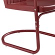 Home Square 2 Piece Tulip UV-resistant Metal Patio Chair Set in White