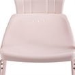 Home Square 2 Piece Tulip UV-resistant Metal Patio Chair Set in Pink