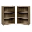 Home Square 2 Piece Modern Engineered Wood Bookcase Set in Summer Oak