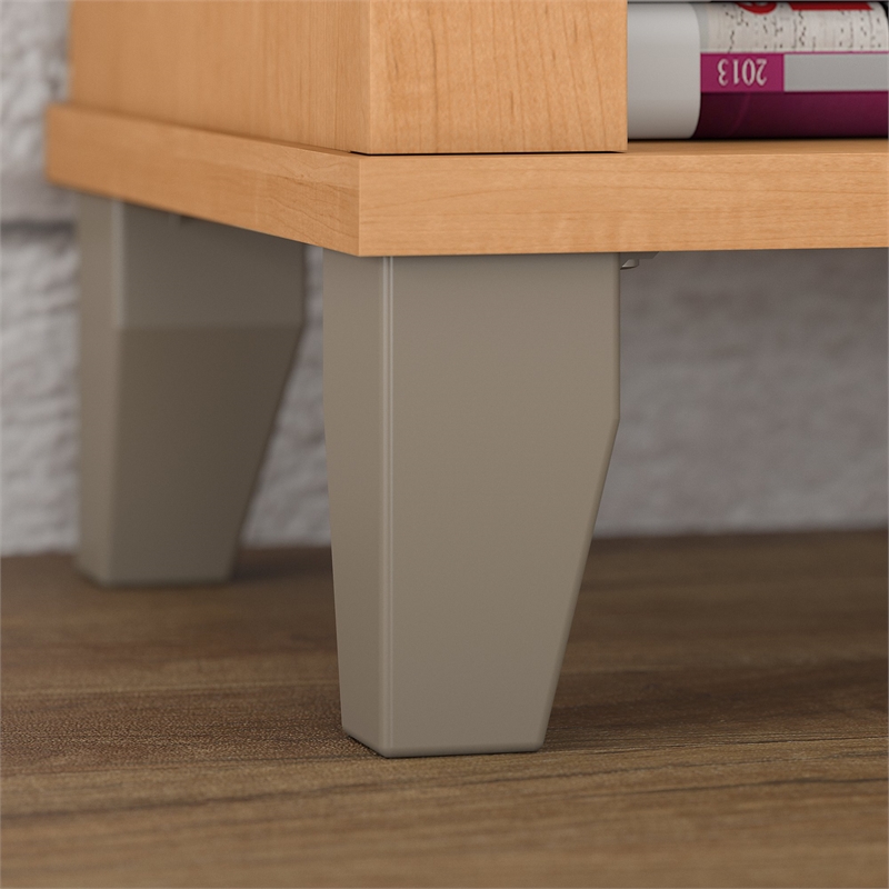 Home Square 2 Piece Engineered Wood Bookcase Set with 5 Shelf in Maple Cross