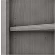 Home Square 2 Piece Engineered Wood Bookcase Set with 5 Shelf in Platinum Gray