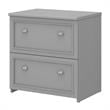 Home Square 2 Piece Engineered Wood Filing Cabinet Set in Cape Cod Gray