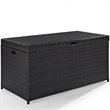 Home Square 2 Piece UV-resistant Resin Wicker Patio Deck Box Set in Brown