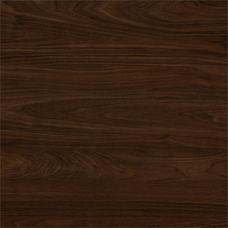 Home Square 2 Piece Engineered Wood Tall Bookcase Set in Modern Walnut
