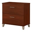 Home Square 2 Piece Wood Lateral Filing Cabinet Set in Hansen Cherry