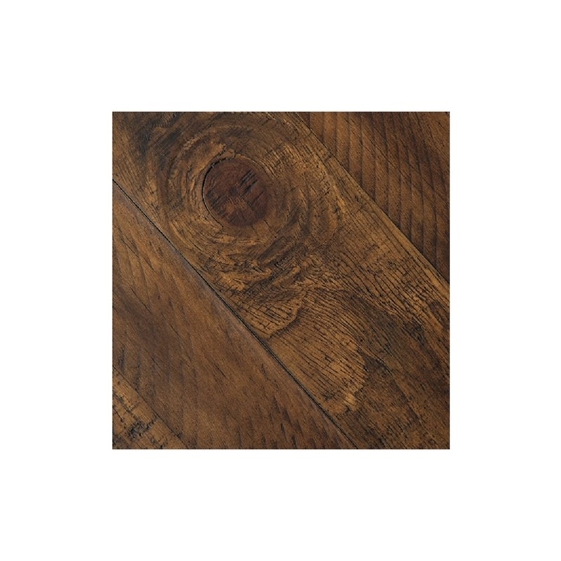 Home Square 2 Piece Swivel Wood Bar Stool Set with Fabric Seat in Brown