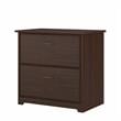 Home Square 2 Piece Engineered Wood Filing Cabinet Set in Modern Walnut