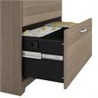 Home Square 2 Piece Engineered Wood Filing Cabinet Set in Ash Gray