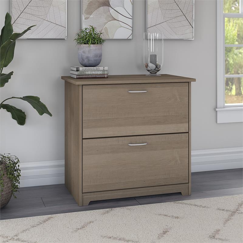 Home Square 2 Piece Engineered Wood Filing Cabinet Set in Ash Gray