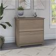 Home Square 2 Piece Engineered Wood Filing Cabinet Set in Ash Gray