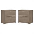 Home Square 2 Piece Engineered Wood Filing Cabinet Set in Ash Gray