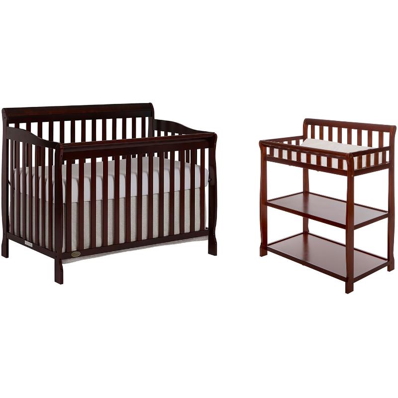 cot bed and changing table set