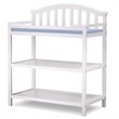 Baby Crib and Changing Table 2 Piece Set in White