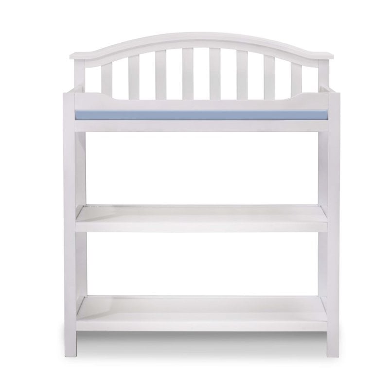 Baby Crib and Changing Table 2 Piece Set in White