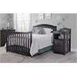 Baby Crib with Changing Table and 6 Drawer Double Dresser Set in Espresso