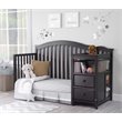 Baby Crib with Changing Table and 6 Drawer Double Dresser Set in Espresso