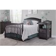 Baby Crib with Changing Table and Dresser Chest 2 Piece Set in Espresso