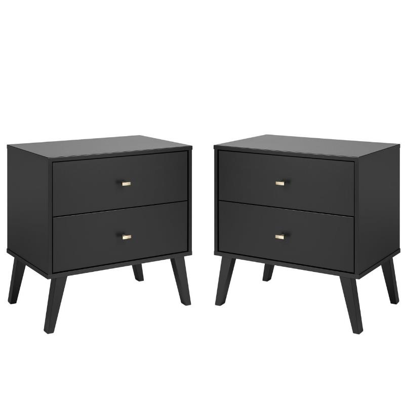 Black Night Stands, Black Nightstands, Night Stand In Ebony 