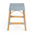 Home Square 3 Piece Counter Stool Set in Twilight Blue