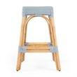Home Square 3 Piece Counter Stool Set in Twilight Blue