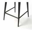 Home Square 2 Piece Saddle Leather Counter Stool Set in Brown