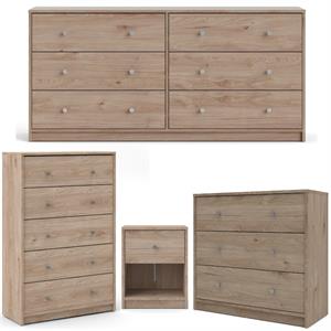 chest and nightstand bedroom set in jackson hickory