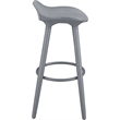 Home Square 2 Piece Caroline Bar Stool Set in Inspiration Grey
