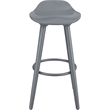Home Square 2 Piece Caroline Bar Stool Set in Inspiration Grey