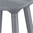 Home Square 2 Piece Caroline Bar Stool Set in Inspiration Grey