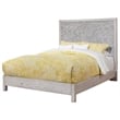 Home Square 3 Piece Bedroom Set with Bed and Two Nightstands in Light Gray