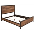 Home Square 3 Piece Bedroom Set with Bed Nightstand and Dresser in Rustic Pine