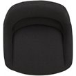 Home Square 2 Piece Fabric Gas Lift Adjustable Swivel Bar Stool Set in Black