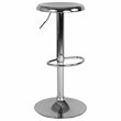 Home Square 2 Piece Backless Madrid Adjustable Swivel Bar Stool Set in Chrome
