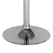 Home Square 2 Piece Backless Madrid Adjustable Swivel Bar Stool Set in Chrome