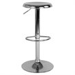 Home Square 2 Piece Backless Madrid Adjustable Swivel Bar Stool Set in Chrome