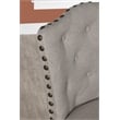 Home Square 2 Piece Fabric Swivel Counter Stool Set in Chocolate/Cream