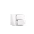 Home Square 2 Piece Bedroom Set with 2 Two Drawer Nightstands in High Gloss