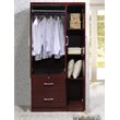 Home Square 2 Piece Bedroom Set with 3 Drawer Armoire and 7 Drawer Chest