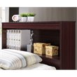 Home Square 3 Piece Bedroom Set with Captain Bed Armoire and 7 Drawer Chest