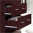 Home Square 3 Piece Bedroom Set with Captain Bed Armoire and 7 Drawer Chest